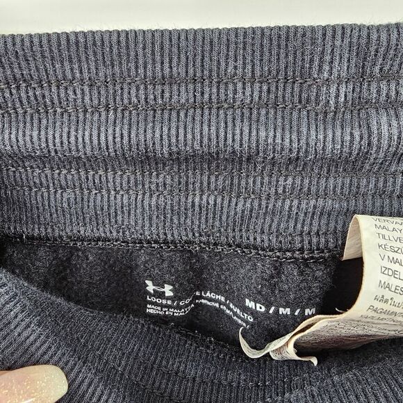 Under armour black sweats pants loose medium - Picture 3 of 3